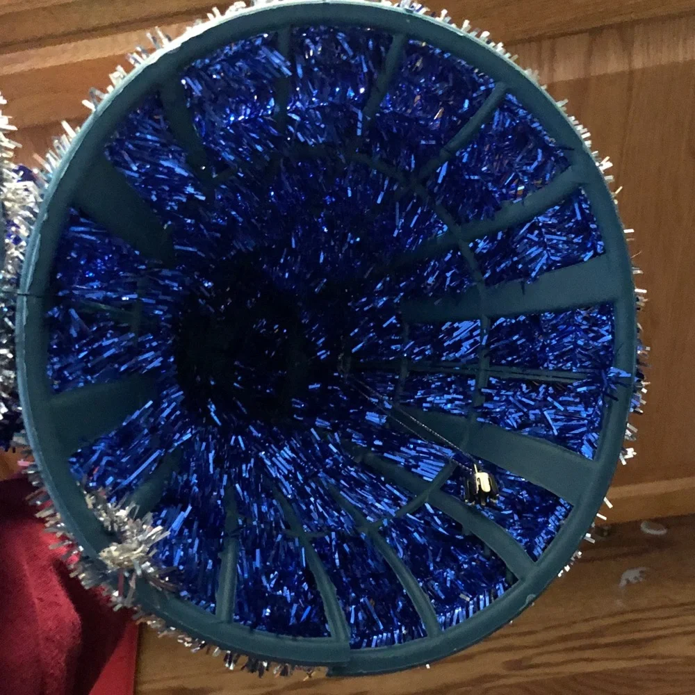 Decorative Holiday Bells with Silver Trim